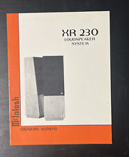 Manuale altoparlante McIntosh