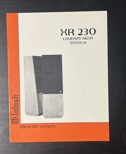 Manuale altoparlante mcintosh - manuale,