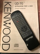Telecomando Kenwood codice RC-522 per hi-fi UD-70 + manuale in italiano