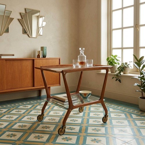 Carrello servizio vintage - servizio,