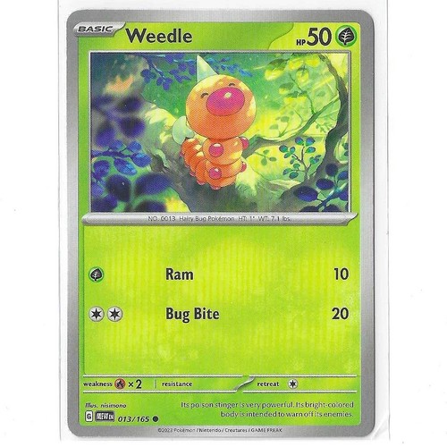 Weedle 165 comune scarlatto - weedle, 13/165