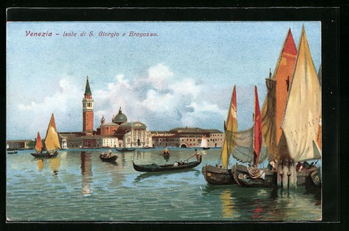 Cartolina venezia isola - cartolina, di