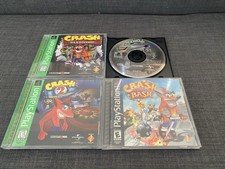 PS1 Playstation 1 Crash Bandicoot 1 2 Warped + Crash Bash Completo TESTATO LEGGI