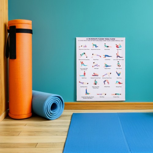 Poster yoga appeso - di, arte