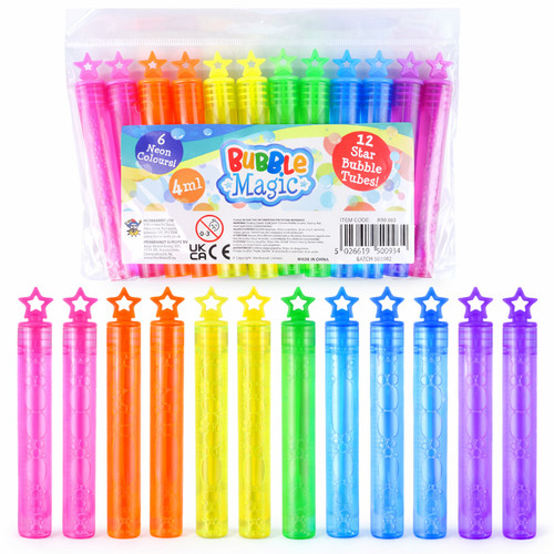Tubi bolla stella neon per - 12,