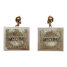 Moschino per H&M oro preservativo grande clip su orecchino