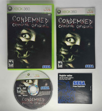 Condemned: Criminal Origins (Xbox 360) CIB completo con scheda di registrazione testata
