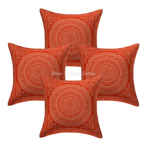Copricuscino jacquard broccato