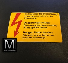 orig. Adesivo Mercedes Pericoloso Alta Tensione W107 W123 W124 W126 W201 W116