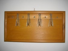 Pannello porta chiavi a muro in legno