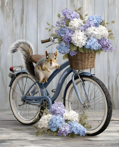 Scoiattolo 8x10 bicicletta - in,