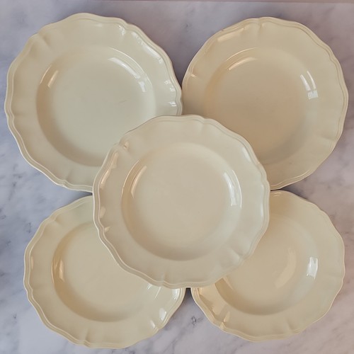 Assiettes creuses ivoire - assiettes,