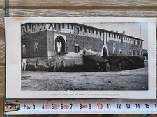 Pavia Bereguardo il castello nel 1923 antica stampa fotografica DA INCORNICIARE