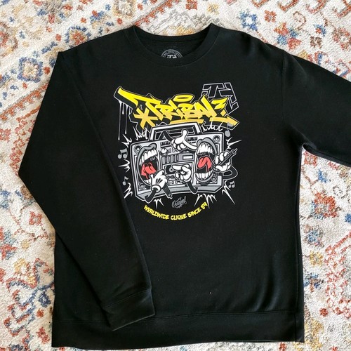 Felpa nera tribal - felpa,