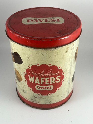 Scatola latta vuota vintage - in,