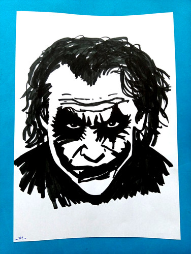 Disegno mano joker - joker, di