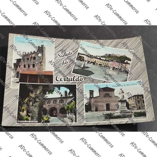 Cartolina certaldo monumento - certaldo,
