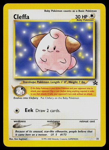 Carta pokemon cleffa - carta,