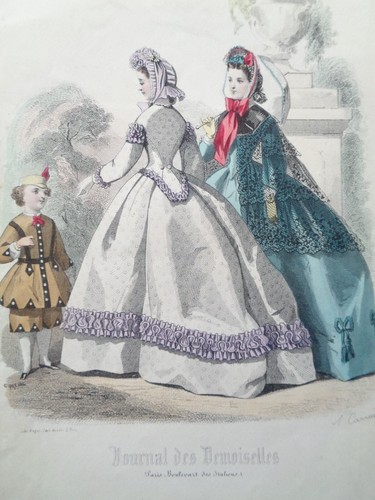 Incisione moda antica - di, 1864