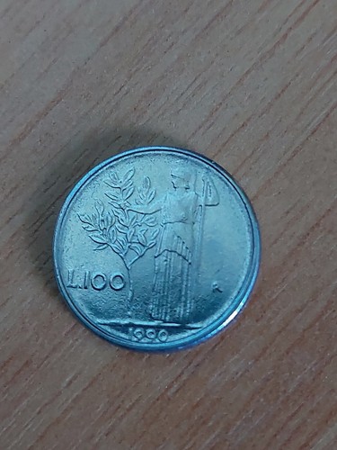 Moneta piccola 100 lire italia - moneta,