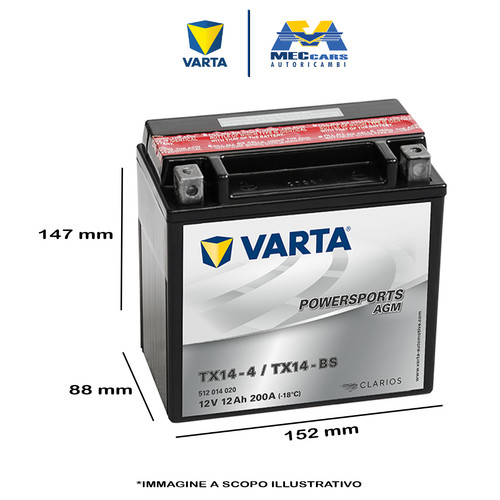Varta powersports agm batteria - powersports,