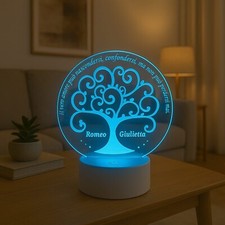 Lampada LED con Disegno Albero