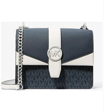 BORSA MICHAEL KORS BLU/BIANCA