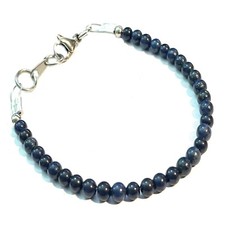 Bracciale pietre dure naturali giada da uomo braccialetto in acciaio inox donna