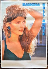 MANIFESTO PUBBLICITARIO ORIGINALE SPETTACOLO CON RAMONA DELL'ABATE ANNI 80