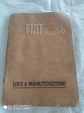 FIAT  520  LIBRETTO Manuale USO MANUTENZIONE originale 1928