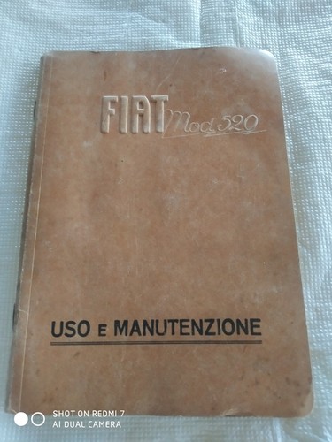 Fiat 520 libretto - , manuale