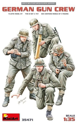 Miniart german gun crew - miniart, 1:35