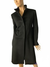 Cappotto FENDI lana Cashmere Nero Giacca Donna Coat Wool Black Italy Jacket Seta