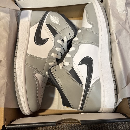 Jordan mid light grigio fumo - 1,