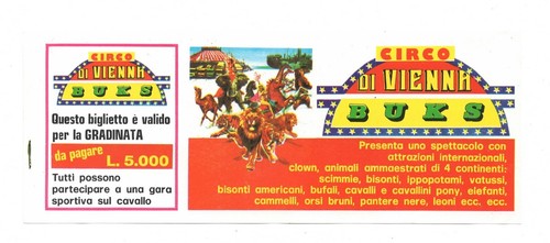 Biglietto vintage circo - vintage, di