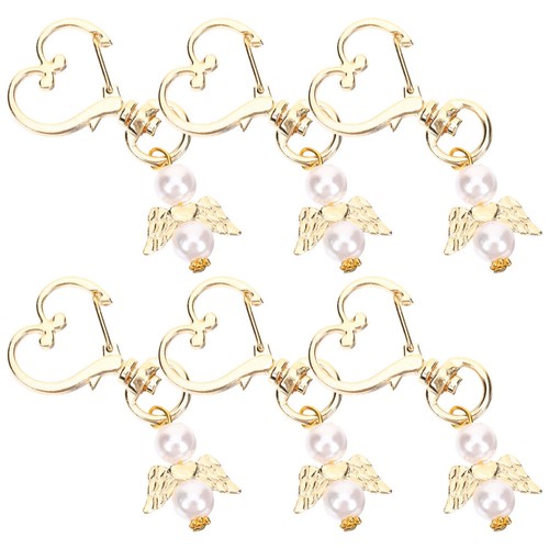 6pz portachiavi charm - portachiavi, angelo