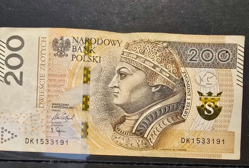 X200 banconota zloty - banconota,
