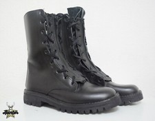 Anfibi Stivali Militari Modello PS Mod. Con Zip Carro Armato D'epoca