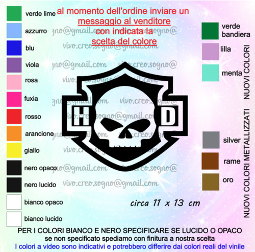 Adesivo per moto harley - adesivo,