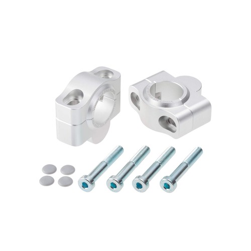 Rialzo manubrio 22mm argento
