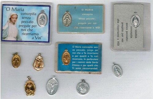 Lotto medagliette religiose - lotto, 10