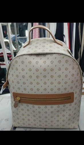 Pollini women cream backpack - pollini, women's