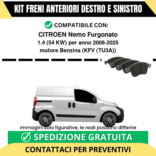 Pastiglie freno anteriori per - pastiglie,