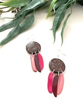 Orecchini Tagua e conchiglia