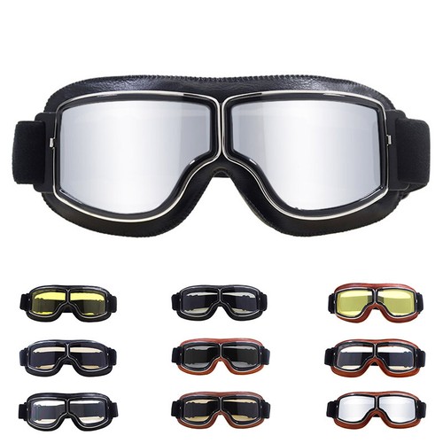 Occhiali casco moto retrò