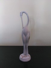 STATUETTA STATUA FIGURA CIGNO in PORCELLANA CAPODIMONTE