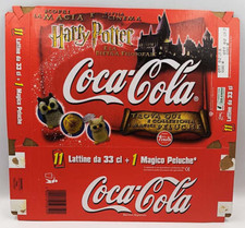 incarto Coca-Cola COKE box vuoto 11 lattine + 1 peluche Trudi HARRY POTTER 2001