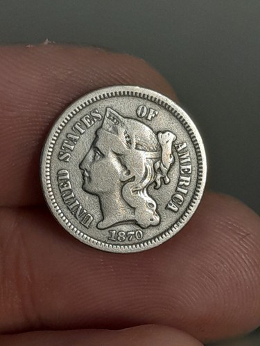 1870 tre centesimi - , nichel