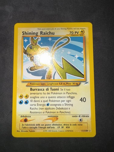 Pokemon shining raichu - shining, 111/105