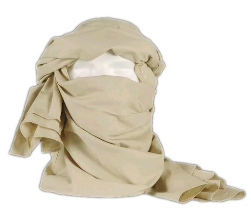 Chèche coton beige état - , neuf